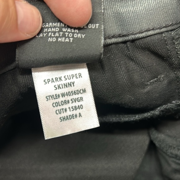 Hudson Spark Super Skinny Jeans Women's 29 Front Zippers w4056dcm Mid Rise‎ - Picture 10 of 10